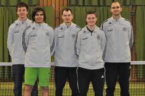 von Links: Robin Schmidt, Thomas Rösener, Björn Thiele, Yannik Schmidt, Stefan Springer